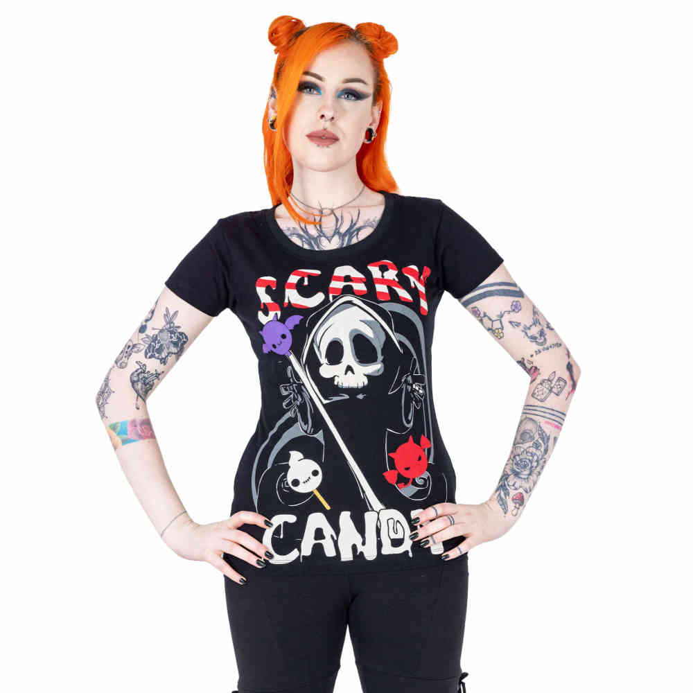 Cupcake Cult - Death Candy T-shirt Femme - Noir
